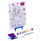 Набор для детского творчества Мой маленький пони, холст на картоне для росписи по номерам, 17 × 23 см - Фото 2