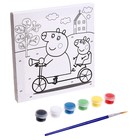 Набор для детского творчества Свинка Пеппа, холст для росписи, 15 × 15 см - Фото 2