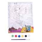 Набор для детского творчества Царевны, холст для росписи по контуру, 20 × 25 см - фото 3995842