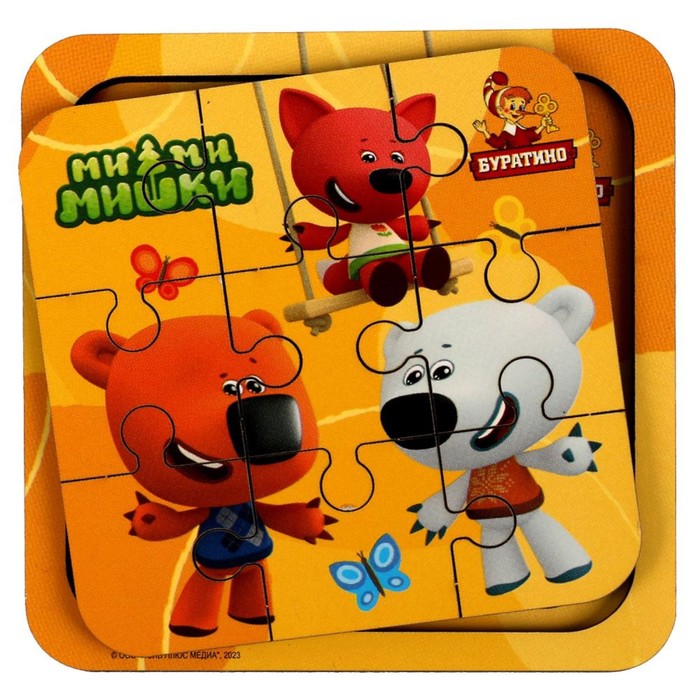 Пазл деревянный «Ми-ми-мишки» 58076