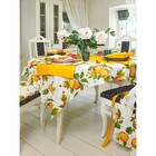 Набор кухонный: Apple blossom,скатерть 110х140 см, салфетки 40х40 см - 4 шт, цвет желтый - Фото 3