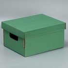 Складная коробка «Оливковая», 32.2 х 25.2 х 16,4 см - фото 10082151