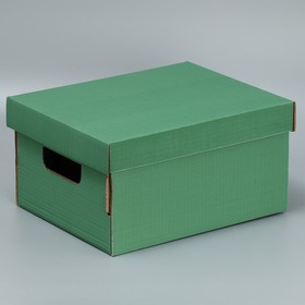 Складная коробка «Оливковая», 31,2 х 25,6 х 16,1 см