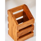 Подставка для столовых приборов Adelica, 9×8×14 см, дерево дуб - Фото 4