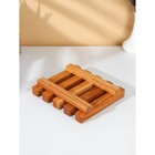 Подставка для разделочных досок, крышек и тарелок Adelica, 18×21×4 см, дуб - фото 4365752