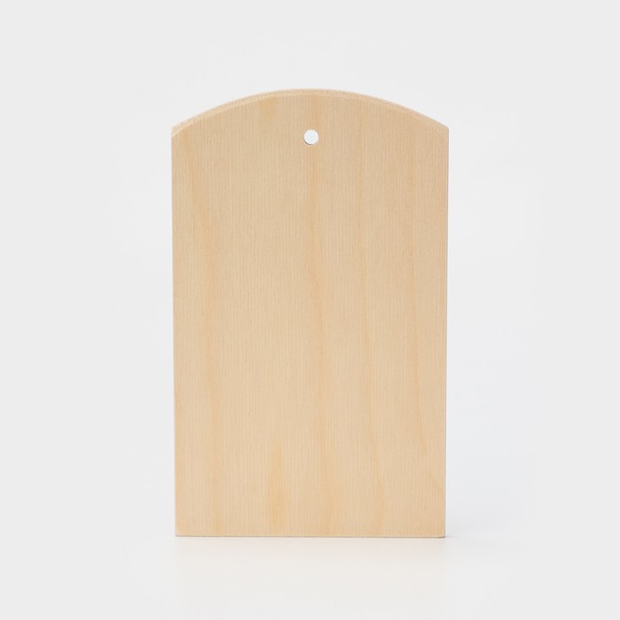 Доска разделочная деревянная с отверстием Доляна, 21×12,5 см, фанера - Фото 1