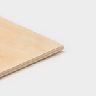 Доска разделочная деревянная с отверстием Доляна, 36,5×20×0,9 см, фанера - фото 4365778