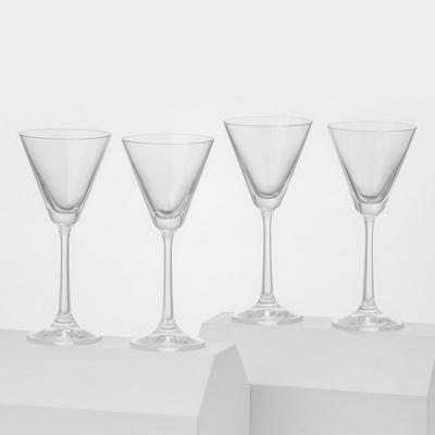 Набор бокалов для мартини "Пралине", 90 мл, 4 шт