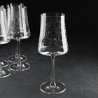 Набор бокалов для вина «Экстра», 460 мл, декор листья, 6 шт - фото 4365784