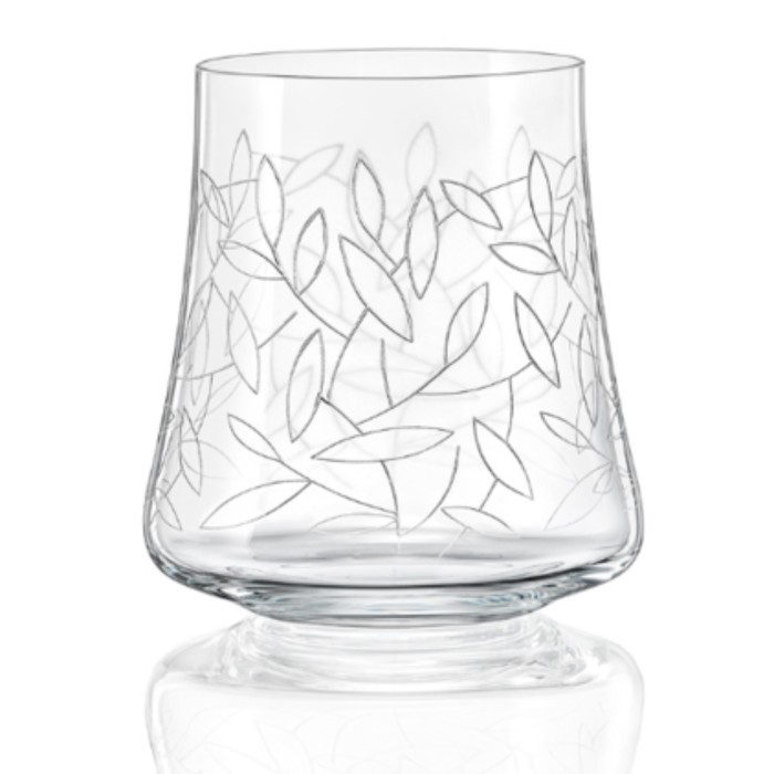Набор стаканов для воды &quot;Экстра&quot;, декор листья, 400 мл, 6 шт