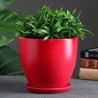 Горшок для цветов «Колор гейм», керамический, с поддоном, 2.5 л, красный - Фото 7
