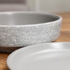 Горшок для цветов «Бонсай» керамический, с поддоном, для кактусов и суккулентов, 500 мл, серый - Фото 3