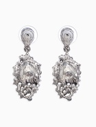 Серьги со стразами «Карнавал» шик, зелёные в чернёном серебре - Фото 3