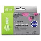 Картридж струйный Cactus CS-EPT0826 светло-пурпурный для Epson Stylus Photo R270/290/RX590 (11.4мл) 1725414 - фото 313117703