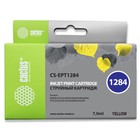 Картридж струйный Cactus CS-EPT1284 желтый для Epson Stylus S22/S125/SX420/SX425/Office BX305 (7мл) 1725430 - фото 313117708