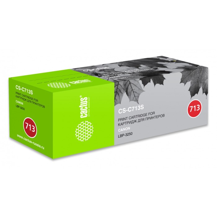 Картридж Cactus CS-C713S, чёрный, для Canon i-Sensys 3250, 2000 стр.