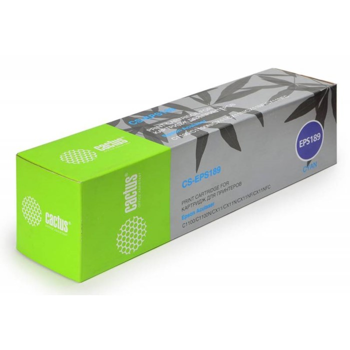 Картридж Cactus CS-EPS189, голубой, для Epson AcuLaser C1100/C1100N/CX11/CX11N/CX11NF/CX11NFC - Фото 1