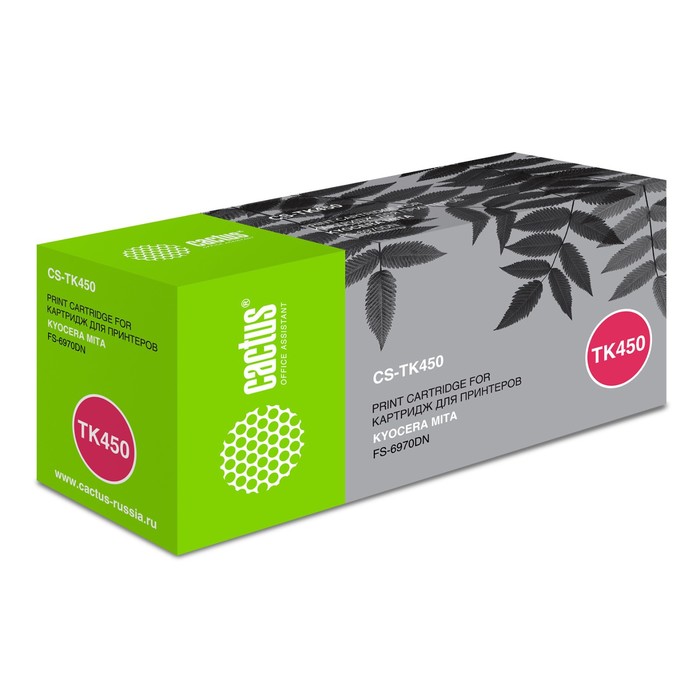 Тонер - картридж Cactus CS-TK450, чёрный, для Kyocera Mita FS-6970DN, 15000 стр.