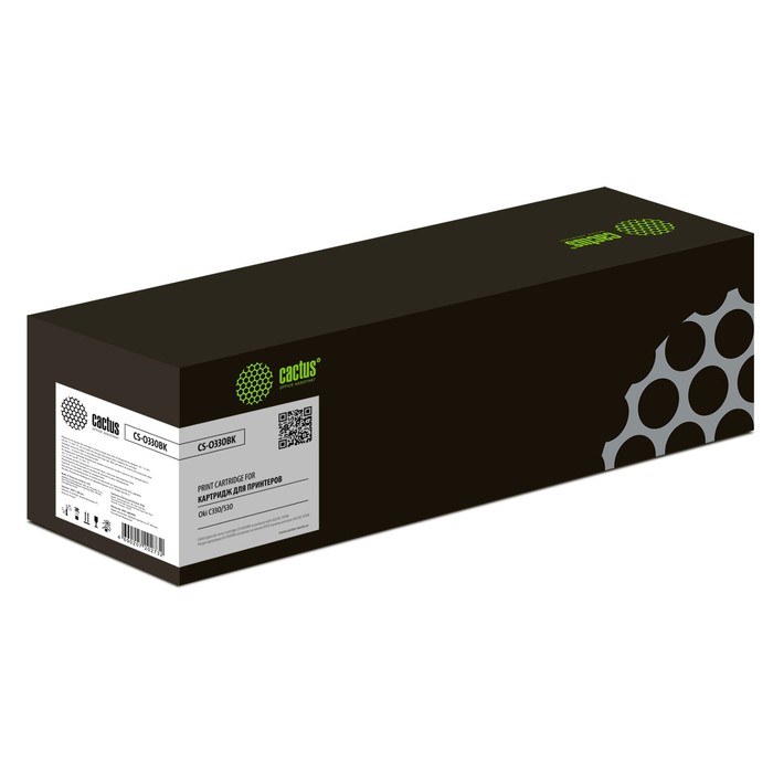 Картридж Cactus CS-O330BK, чёрный, 3500 стр, для Oki C330/530