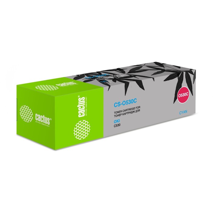 Тонер Картридж Cactus CS-O530C голубой для Oki C530 (5000стр.)