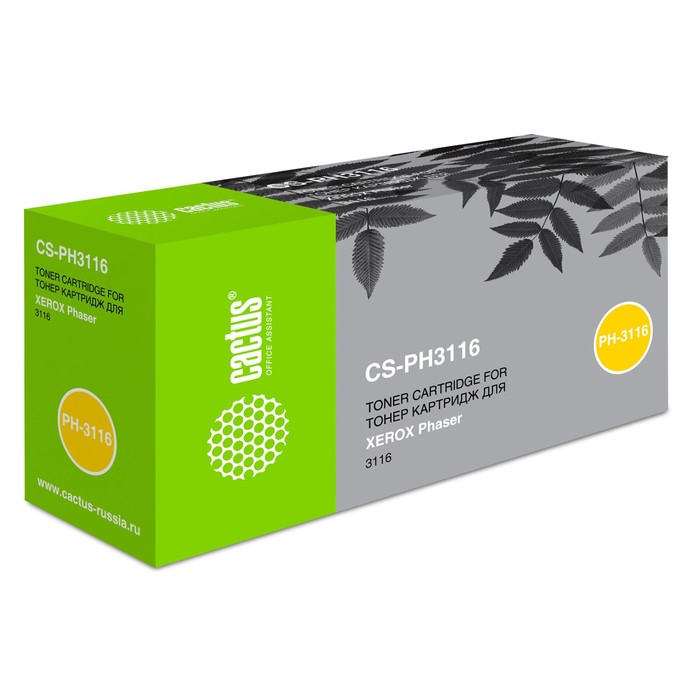 Картридж Cactus CS-PH3116, чёрный, 3000k, для Xerox Phaser 3116