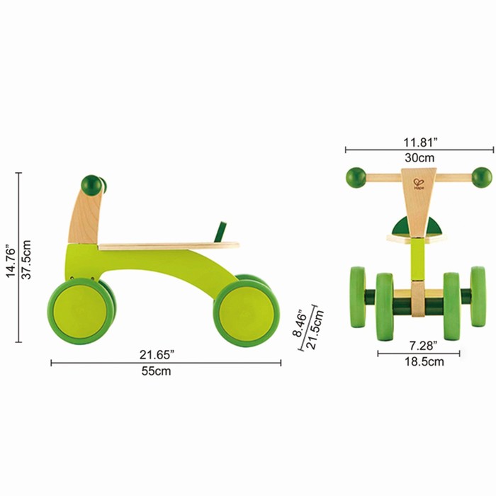 Скутер-каталка «Ралли», зелёный - фото 1907567472