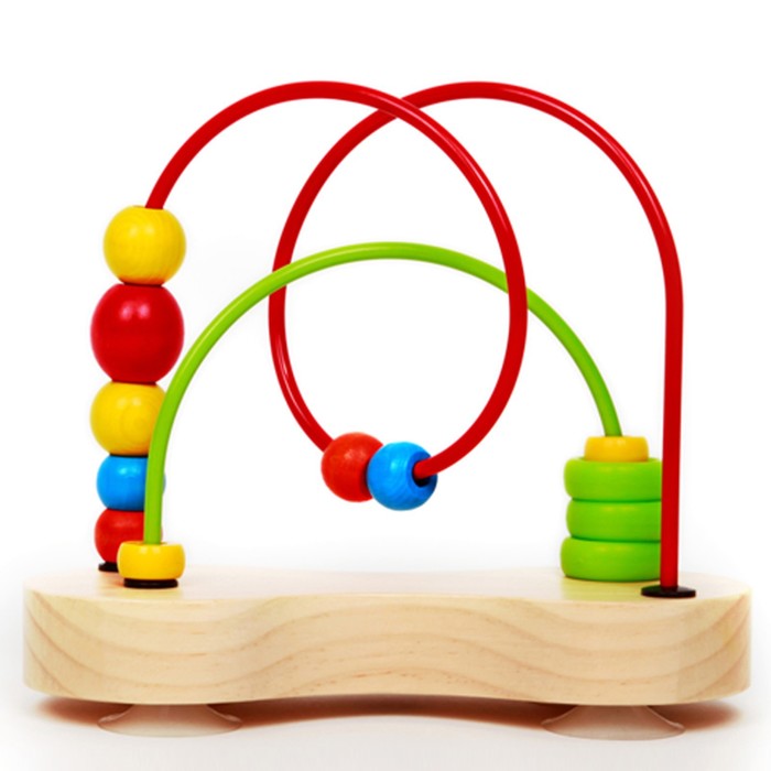 Игрушка «Детский деревянный лабиринт: Цветные шарики» - фото 1906120216