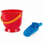 Игрушки для песочницы Hape, красное ведёрко и синий совок - фото 109911247