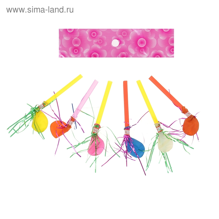 Язычок шарики с дождиком, издает звук, набор 24 штуки, цвета МИКС - Фото 1