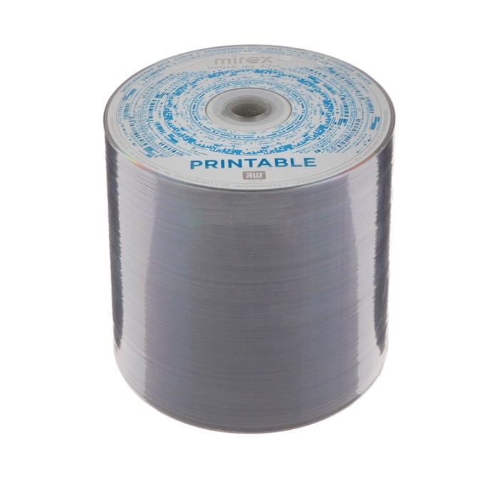Диск DVD+R printable inkjet 100, 16x, 4.7 Гб - Фото 1