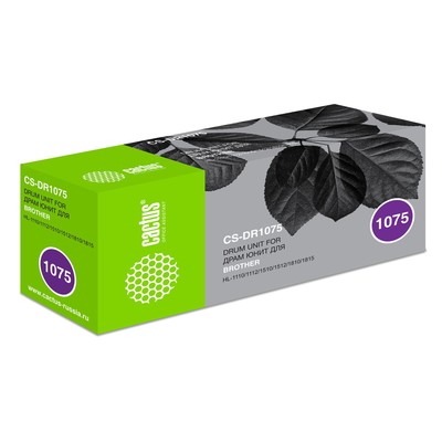 Фотобарабан Cactus CS-DR1075, для Brother (1110/1112/1510/1512/1810/1815), чёрный