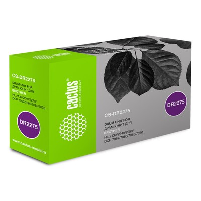 Фотобарабан Cactus CS-DR2275, для Brother (7057/7057R/7060), чёрный