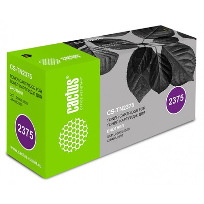 Картридж Cactus CS-TN2375, для Brother (L2500/L2520/L2540/L2560), чёрный