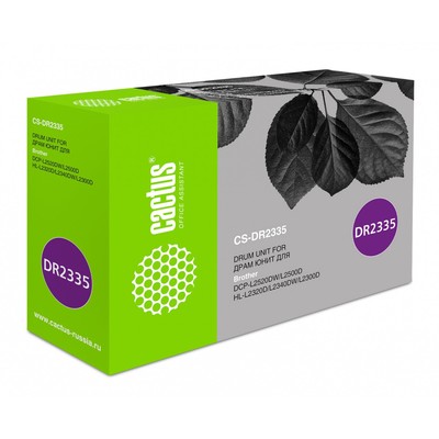 Фотобарабан Cactus CS-DR2335, для Brother (L2500/2540/HL2300/2360/MFC2700), чёрный