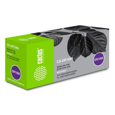 Фотобарабан Cactus CS-DR1095 (DR-1095) для Brother 1602/1602R, HL 1202/1202R, чёрный