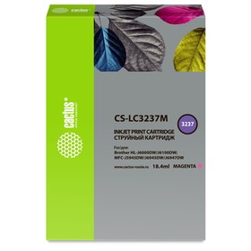 Картридж Cactus CS-LC3237M, (HL-J6000DW/J6100DW), для Brother, пурпурный