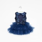 Платье для девочки с пайетками KAFTAN, размер 28 (86-92), цвет синий - Фото 10