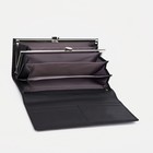 Кошелёк женский на магнитах, цвет чёрный - фото 21884923