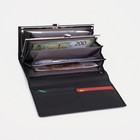 Кошелёк женский на магнитах, цвет чёрный - фото 21884924