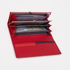 Кошелёк женский на магнитах, цвет красный - фото 38946864