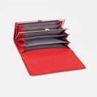 Кошелёк женский на магнитах, цвет красный - фото 44498550