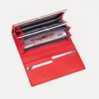 Кошелёк женский на магнитах, цвет красный - фото 44498551