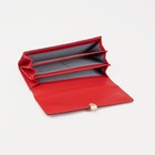 Кошелёк женский на магните, цвет красный - фото 21885008