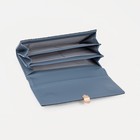 Кошелёк женский на магните, цвет синий - фото 21885016