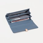 Кошелёк женский на магните, цвет синий - фото 21885017