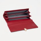 Кошелёк женский на магните, цвет бордовый - фото 21885020