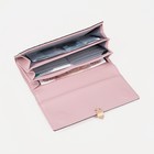 Кошелёк женский на магните, цвет розовый - фото 21885025