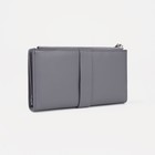 Кошелёк женский на кнопке, цвет серый - фото 21885147