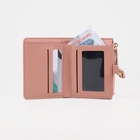 Кошелёк женский на кнопке, цвет бежево-розовый 9344428