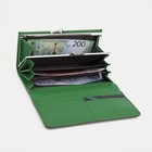 Кошелёк женский на магнитах, цвет зелёный - фото 21885193